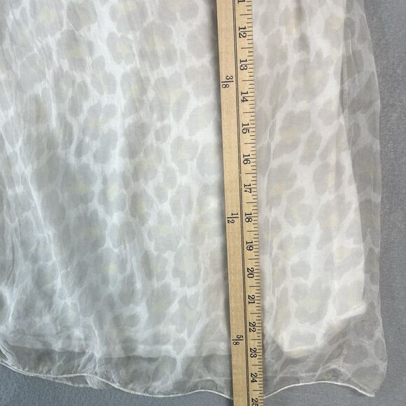 Elena Baldi Tops Made in Italy 100% Silk Small Tank Blouse Floral Leopard Print - Picture 6 of 7